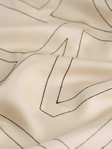 TOTEME Mujer Barcelona Fular Seda Monograma color Crema sku 840-000847 02 - Foto 4