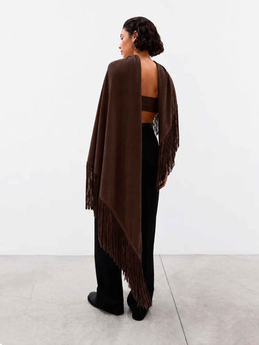 Ely Ely Mujer Barcelona Chal Cashmere Comte color Marrón Oscuro sku 840-000867 01 - Foto 2