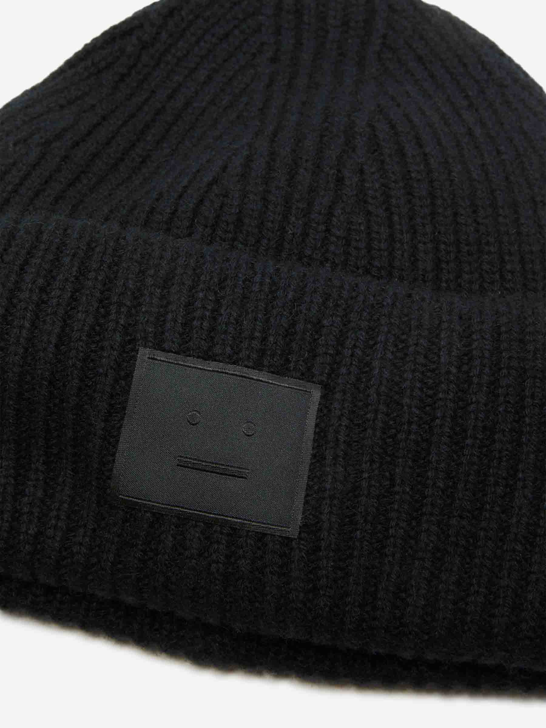 Acne Studios  Barcelona Gorro Punto Lana color Negro sku 845-000006 02 - Foto 2