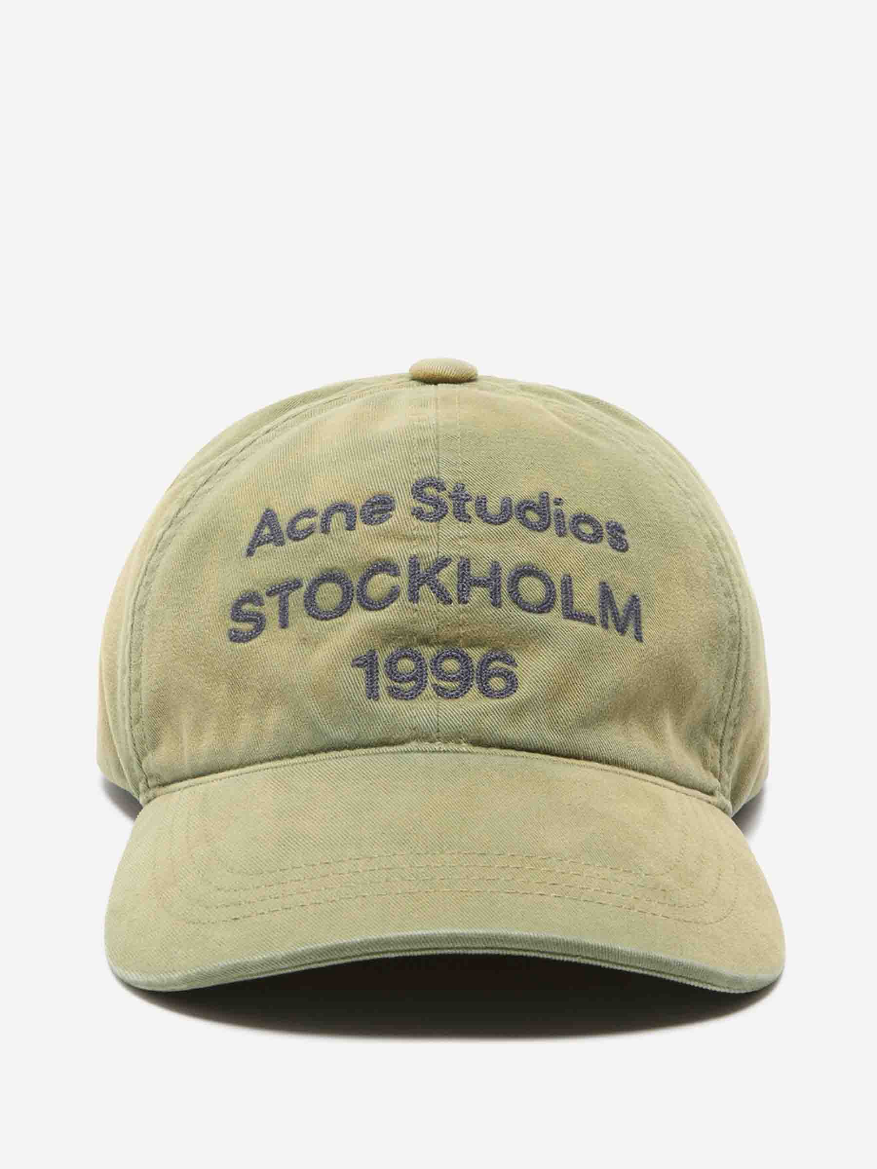 Acne Studios Mujer Barcelona Gorra Logo Bordado color Verde Oscuro sku 845-000007 02 - Foto 1