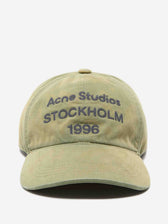 Acne Studios Mujer Barcelona Gorra Logo Bordado color Verde Oscuro sku 845-000007 02 - Foto 1