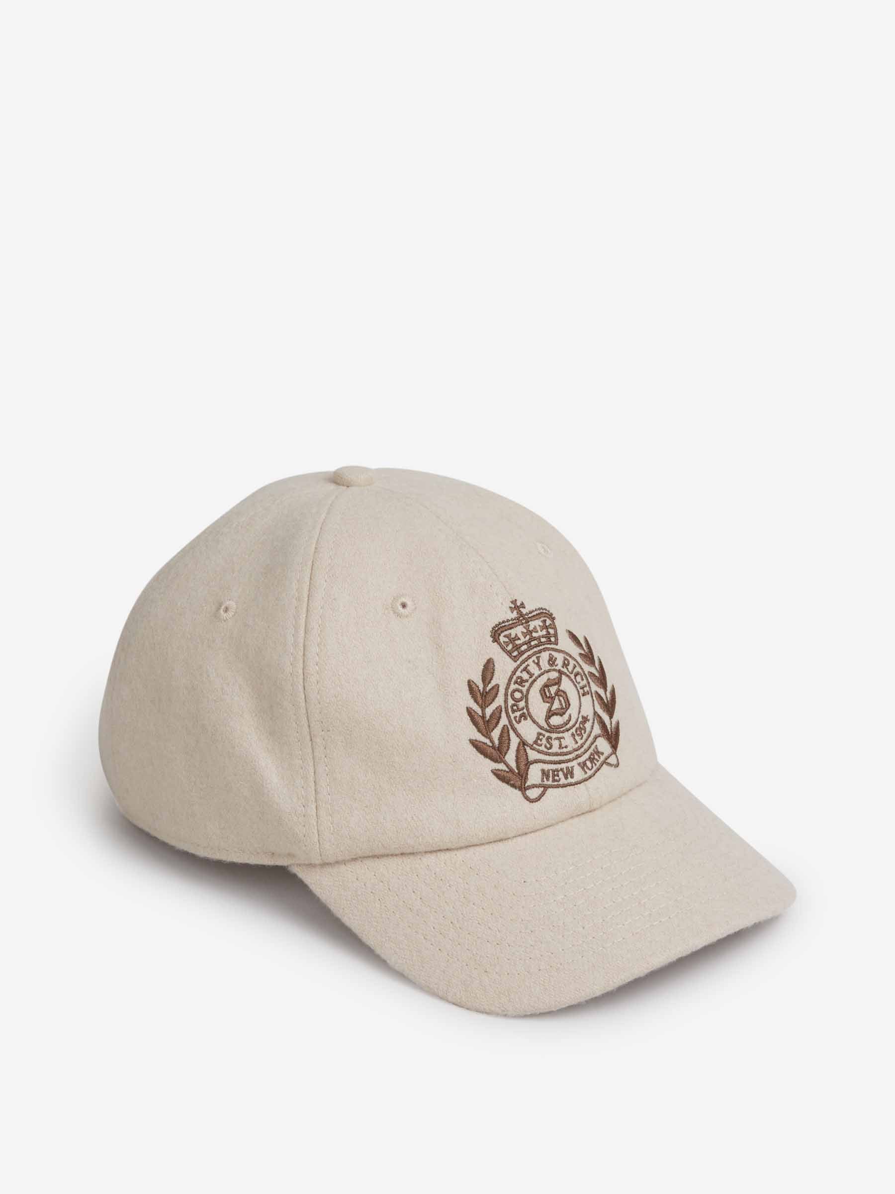 Sporty&Rich Mujer Barcelona Gorra Lana Bordado color Taupe sku 845-000015 01 - Foto 1