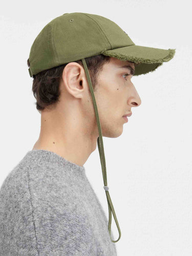 Jacquemus Mujer Barcelona Gorra Artichaut color Verde Militar sku 845-000027 02 - Foto 3