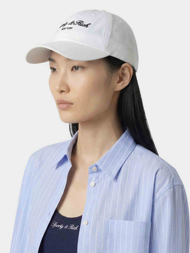 Sporty & Rich Mujer Barcelona Gorra Algodón Syracuse color Marfil sku 845-000035 01 - Foto 2