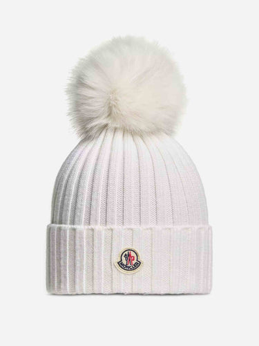 Moncler Mujer Barcelona Gorro Lana Pompón color Blanco sku 845-000042 01 - Foto 1