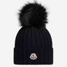 Moncler Mujer Barcelona Gorro Lana Pompón color Negro sku 845-000042 02 - Foto 1