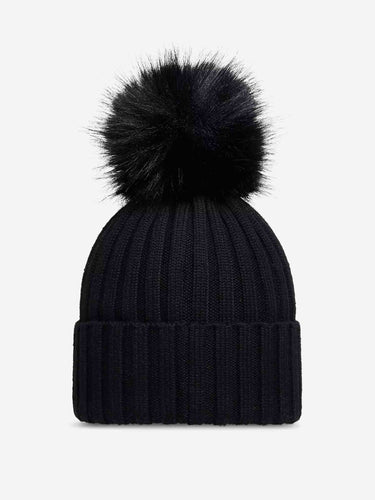 Moncler Mujer Barcelona Gorro Lana Pompón color Negro sku 845-000042 02 - Foto 2