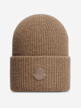 Moncler Hombre Barcelona Gorro Punto Logo color Camel sku 845-000044 01 - Foto 1