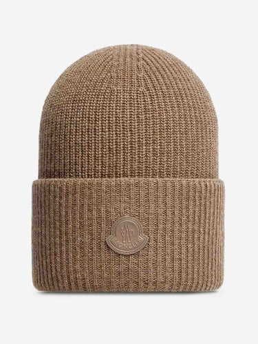 Moncler Hombre Barcelona Gorro Punto Logo color Camel sku 845-000044 01 - Foto 1