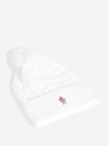Moncler Grenoble Mujer Barcelona Gorro Lana Pompón color Blanco sku 845-000047 01 - Foto 2
