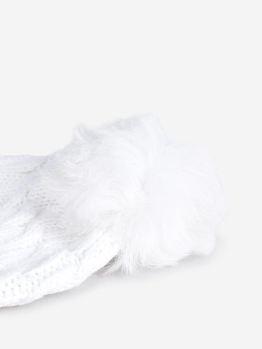 Moncler Grenoble Mujer Barcelona Gorro Lana Pompón color Blanco sku 845-000047 01 - Foto 3