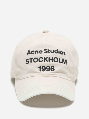 Acne Studios Mujer Barcelona Gorra Logo Algodón color Marfil sku 845-000049 02 - Foto 1