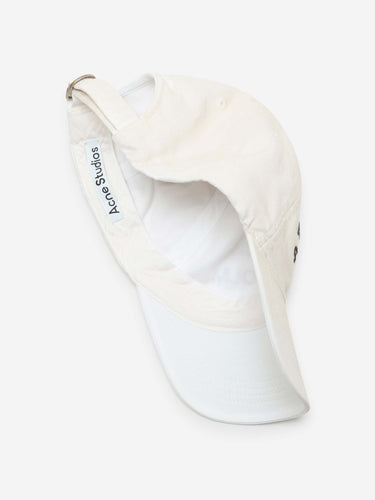 Acne Studios Mujer Barcelona Gorra Logo Algodón color Marfil sku 845-000049 02 - Foto 3