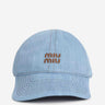 Miu Miu Mujer Barcelona Gorra Denim Logo color Azul Denim sku 845-000050 01 - Foto 1