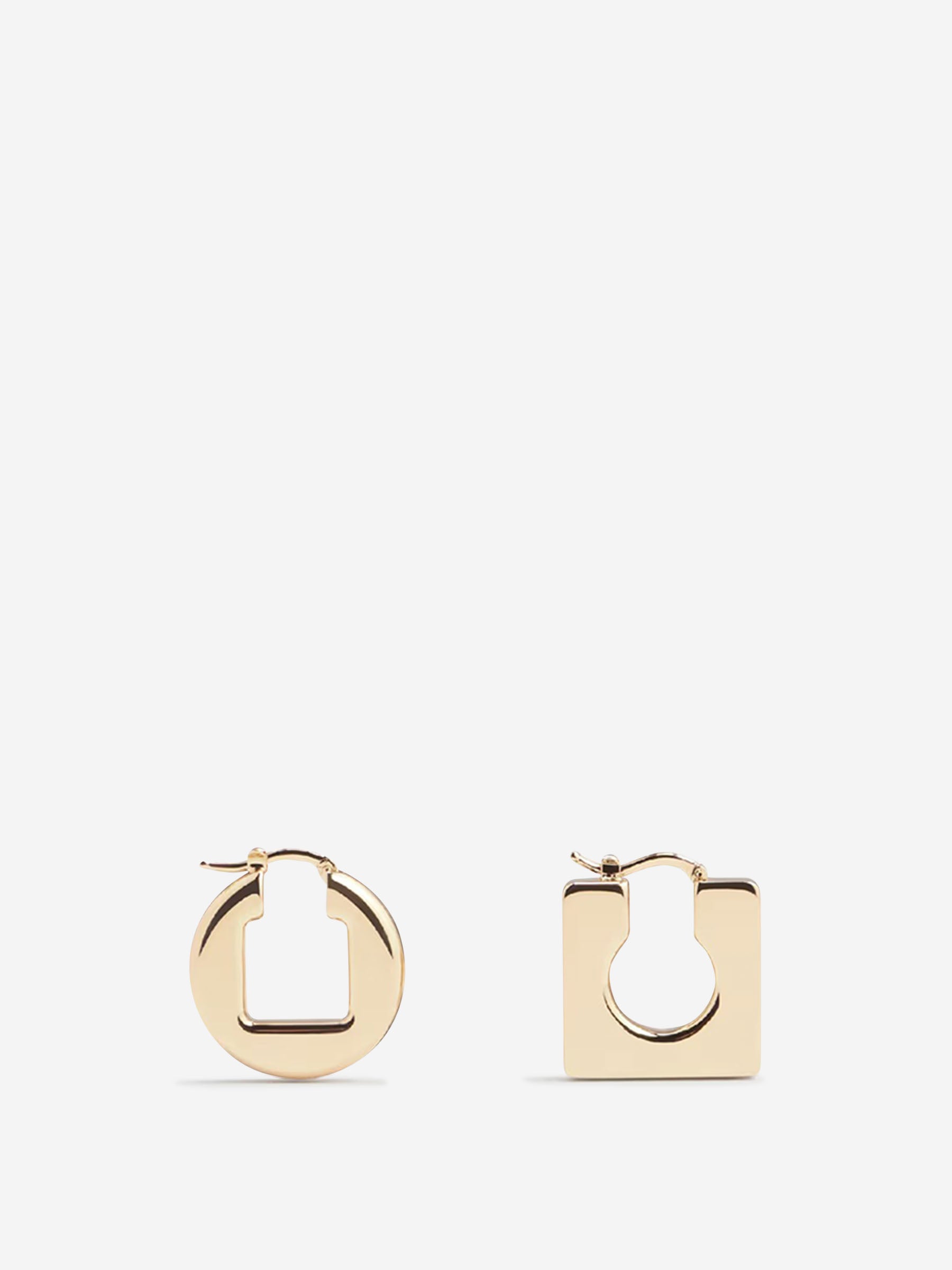 Jacquemus Mujer Barcelona Pendientes Rond Carré color Dorado sku 850-001966 01 - Foto 1