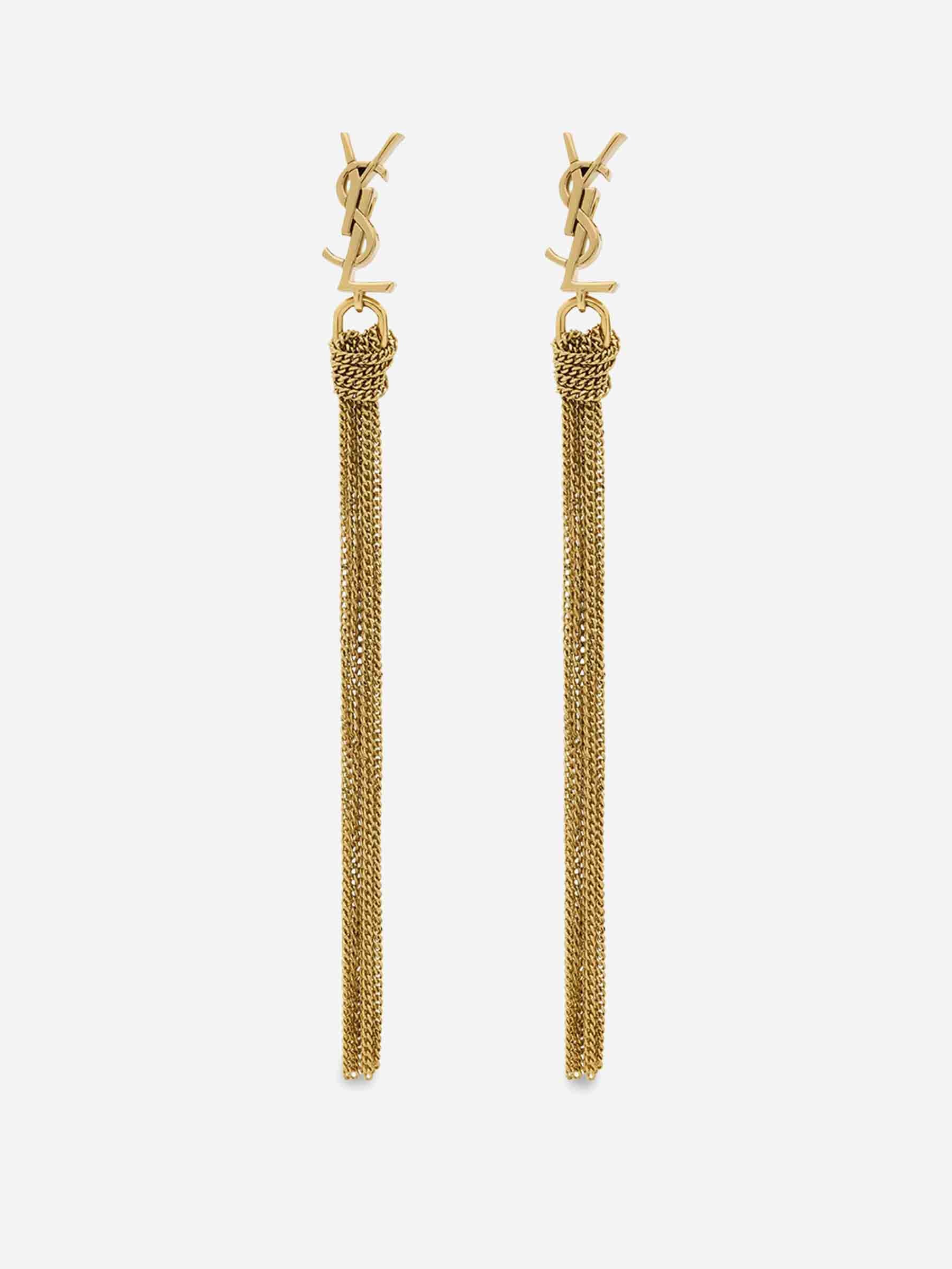 Saint Laurent Mujer Barcelona Pendientes Cassandre color Dorado sku 850-001992 01 - Foto 1