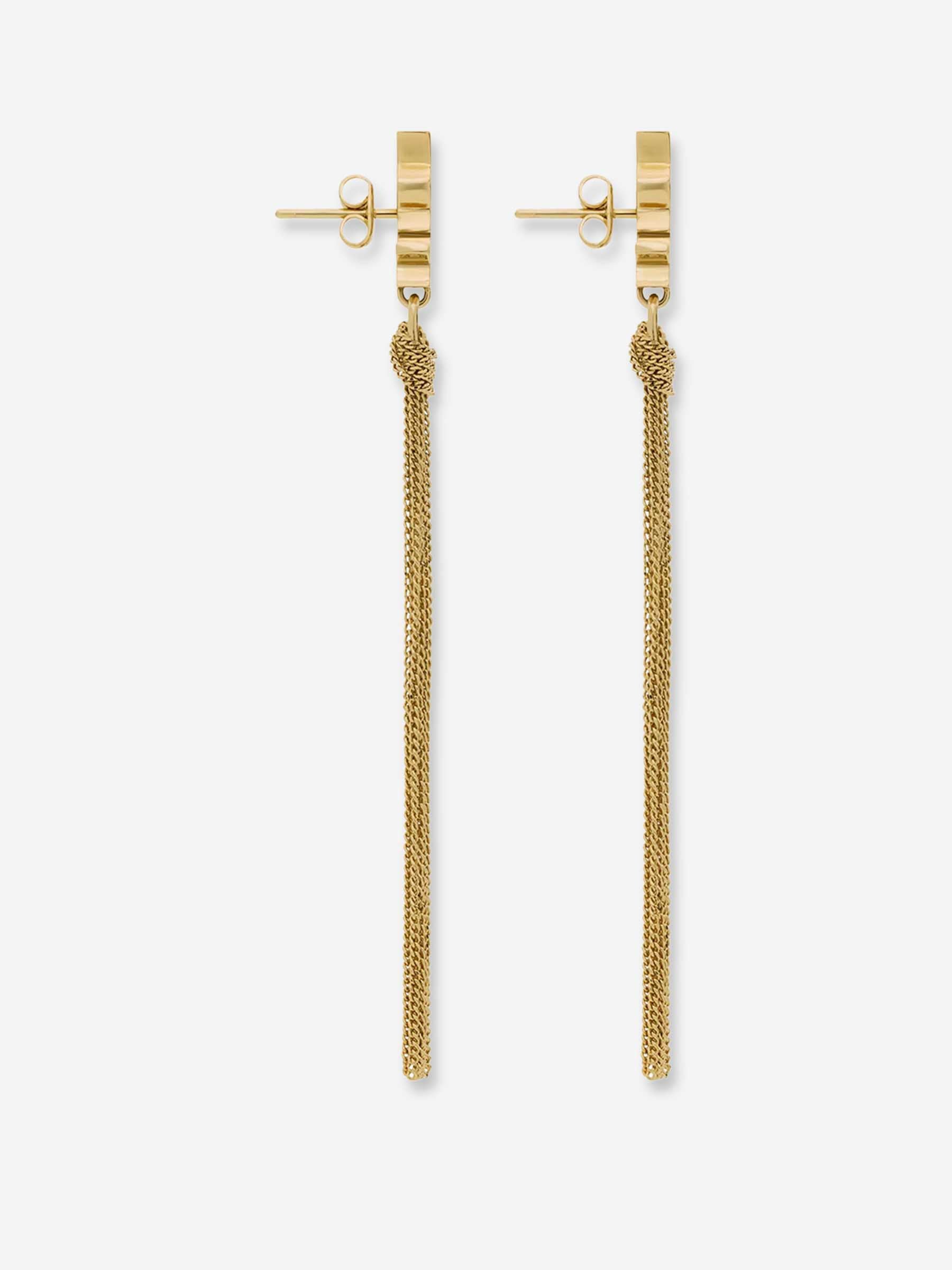 Saint Laurent Mujer Barcelona Pendientes Cassandre color Dorado sku 850-001992 01 - Foto 2