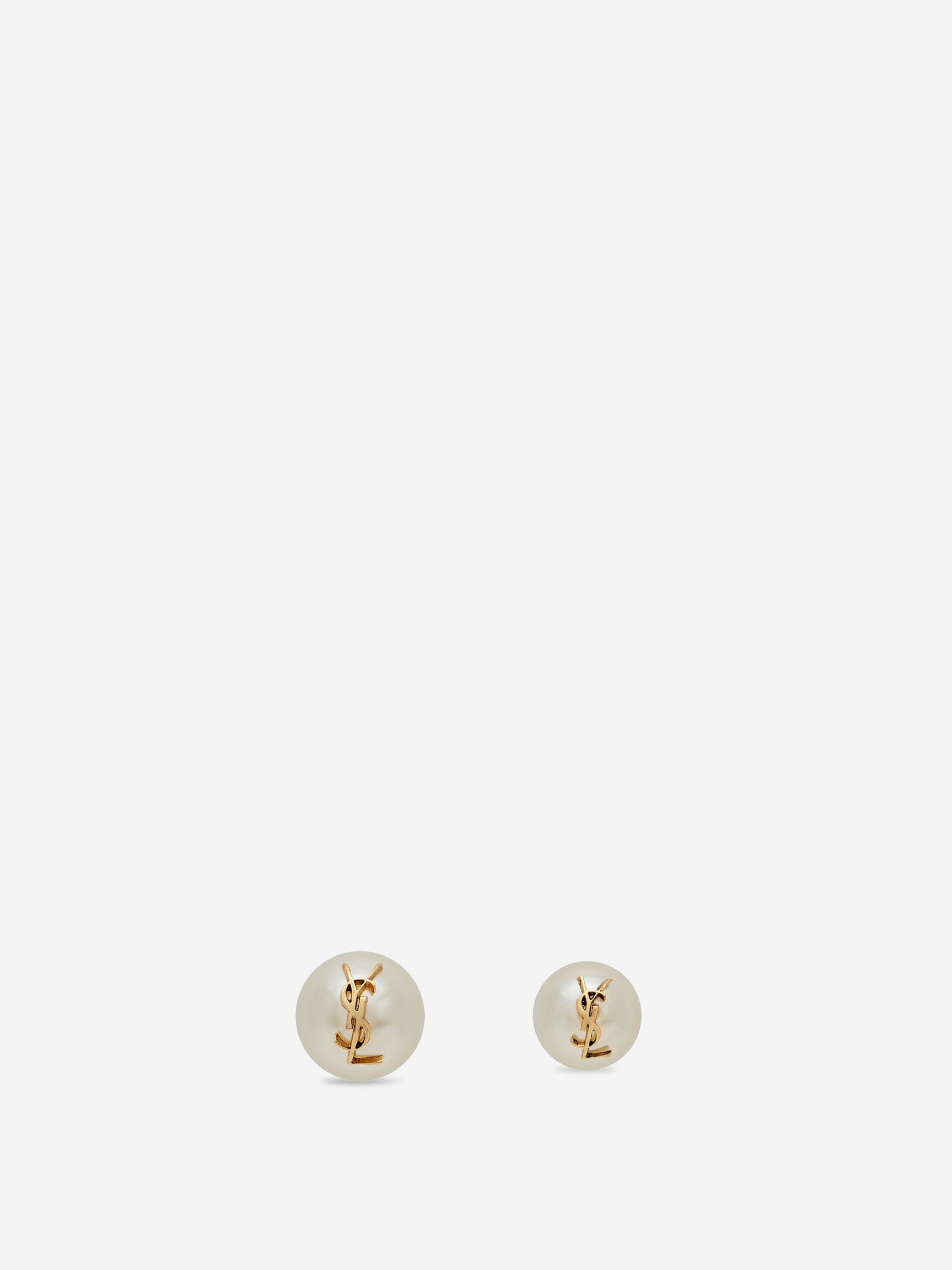 Saint Laurent Mujer Barcelona Pendientes Asimétricos Perlas color Blanco sku 850-001993 01 - Foto 1