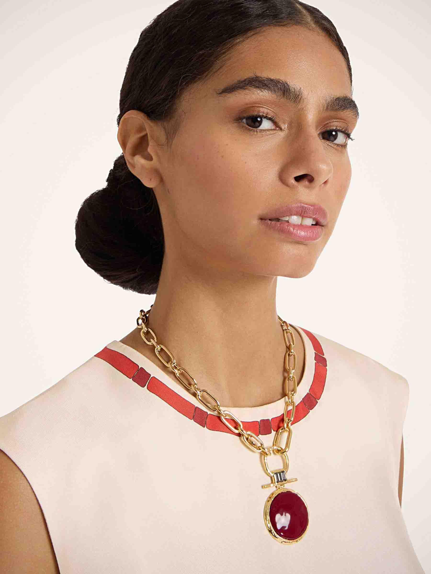 LaDoubleJ Mujer Barcelona Collar Bucle Shen color Rojo sku 850-001999 02 - Foto 2