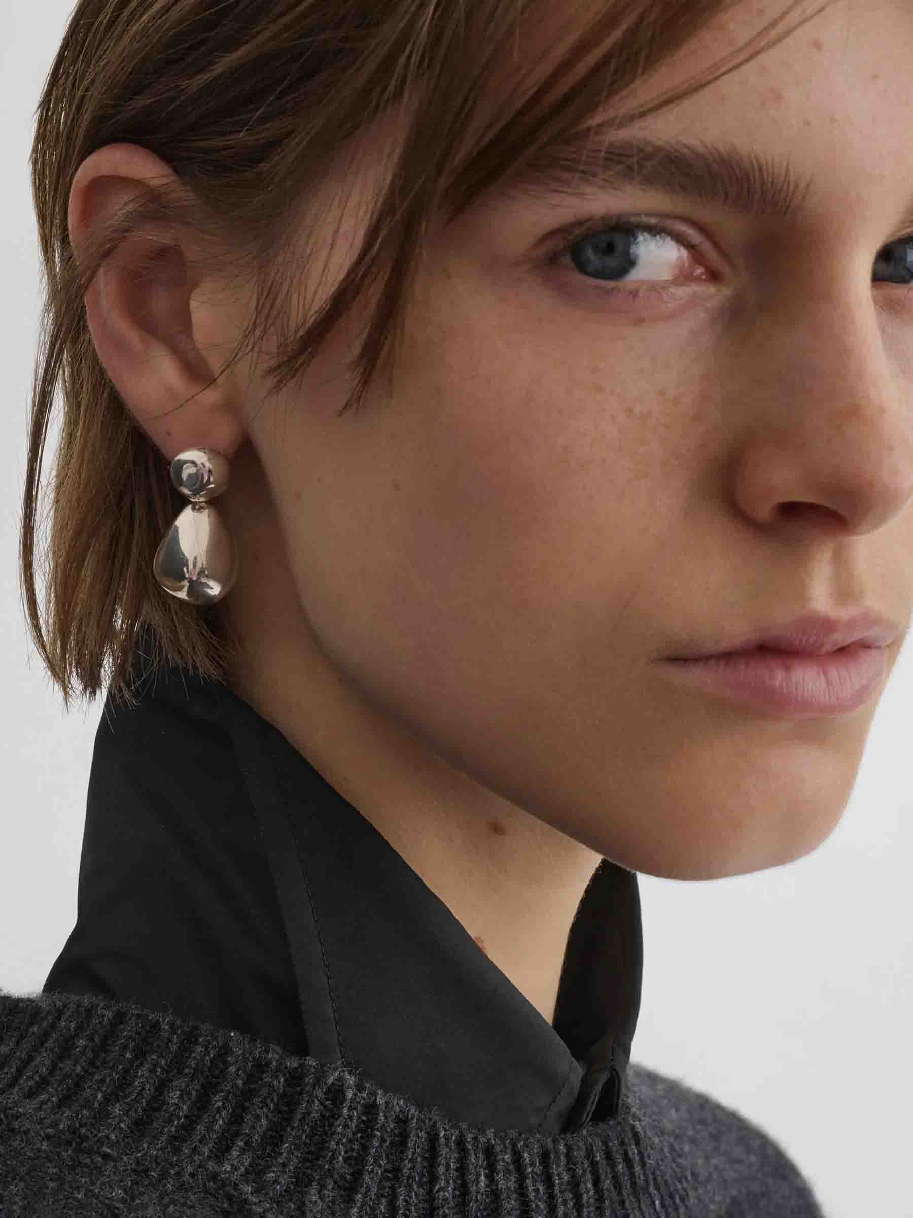 Phoebe Philo Mujer Barcelona Pendientes Double Ball color Plateado sku 850-002011 01 - Foto 2