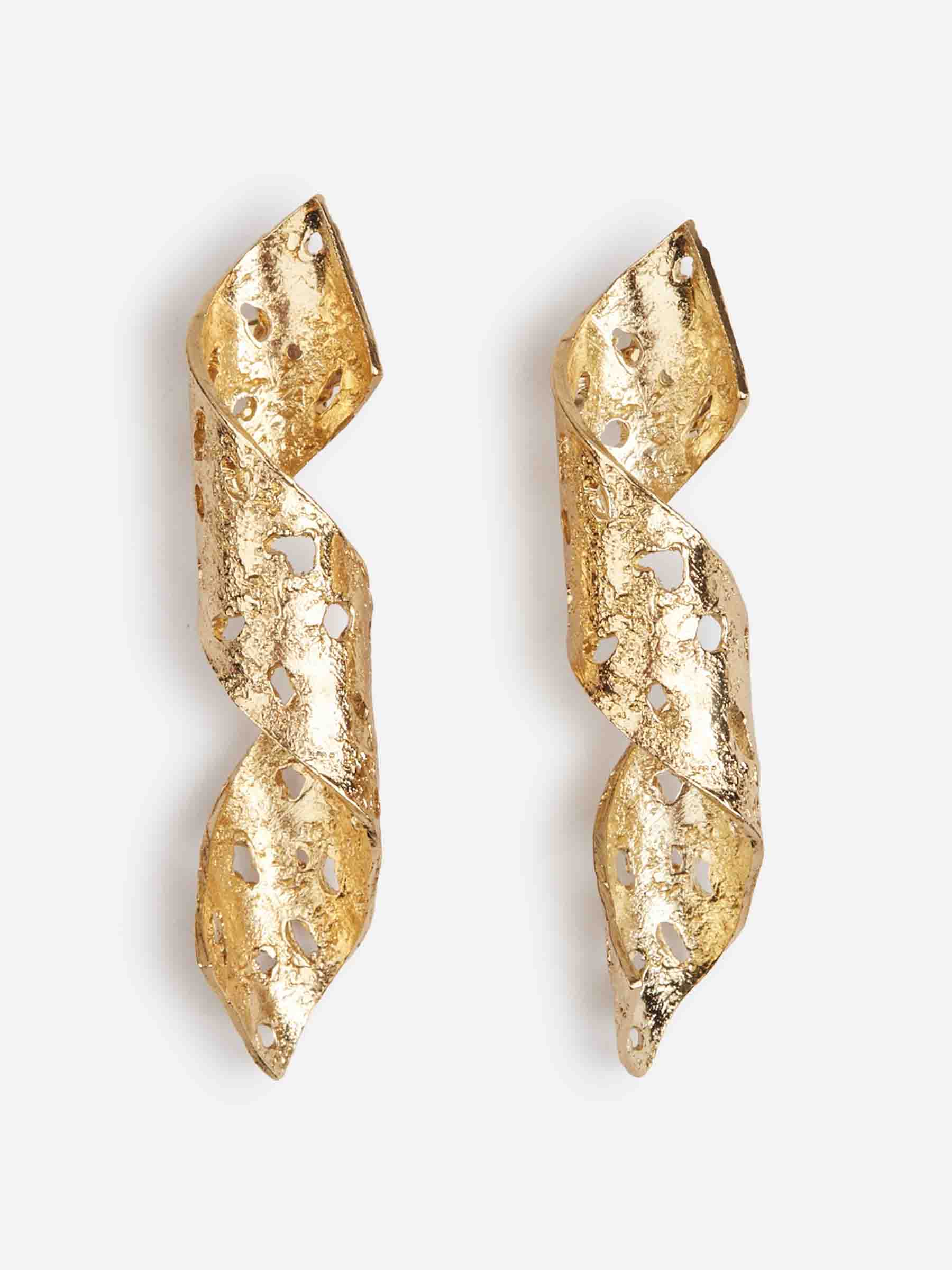 Paola Sighinolfi Mujer Barcelona Pendientes Ribbon color Dorado sku 850-002023 01 - Foto 1