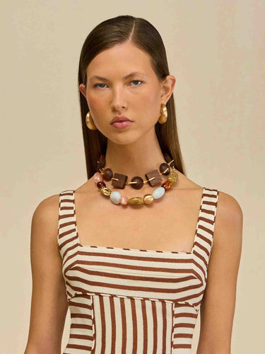 Cult Gaia Mujer Barcelona Collar Laguna color Marrón Oscuro sku 850-002047 01 - Foto 2