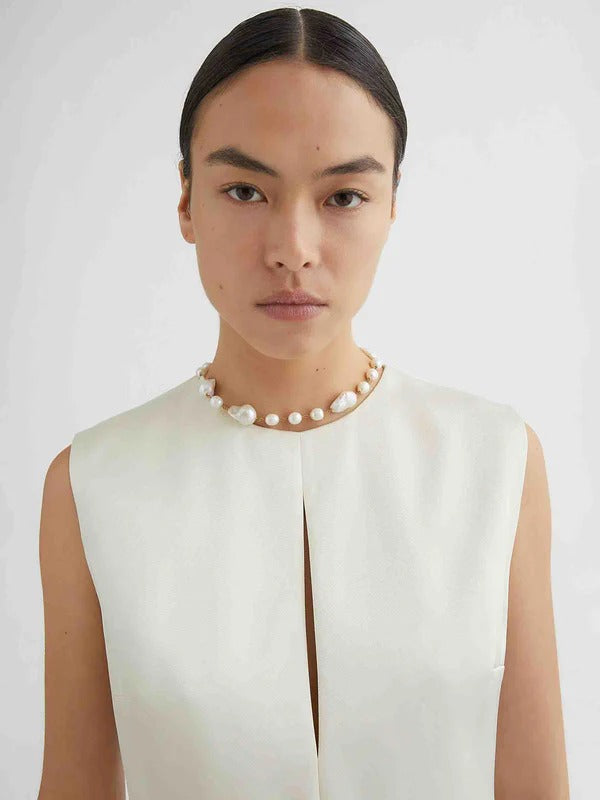 Jil Sander Mujer Barcelona Collar Perlas color Blanco sku 850-002048 01 - Foto 2