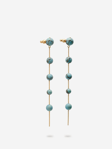 Cult Gaia Mujer Barcelona Pendientes Atum color Azul Turquesa sku 850-002058 01 - Foto 3
