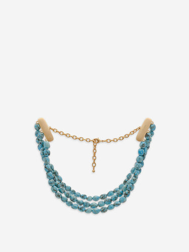 Cult Gaia Mujer Barcelona Collar Chocker Nora color Azul Turquesa sku 850-002059 01 - Foto 4