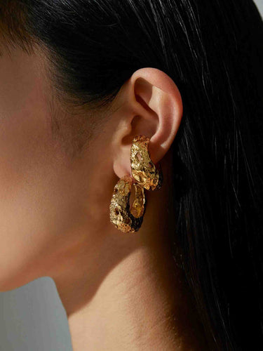 Paola Sighinolfi Mujer Barcelona Pendientes Aros Galia color Dorado sku 850-002119 01 - Foto 2