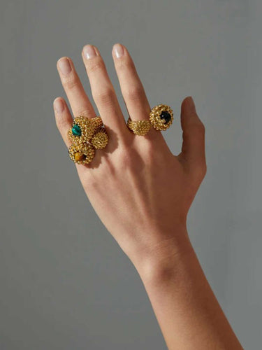 Paola Sighinolfi Mujer Barcelona Anillo Karpos color Verde sku 850-002121 01 - Foto 2