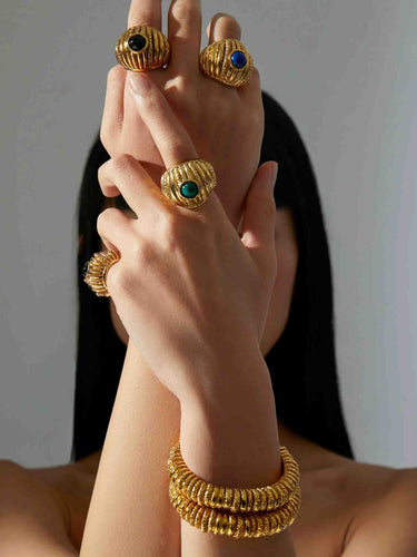 Paola Sighinolfi Mujer Barcelona Anillo Reef color Verde Oscuro sku 850-002125 01 - Foto 2