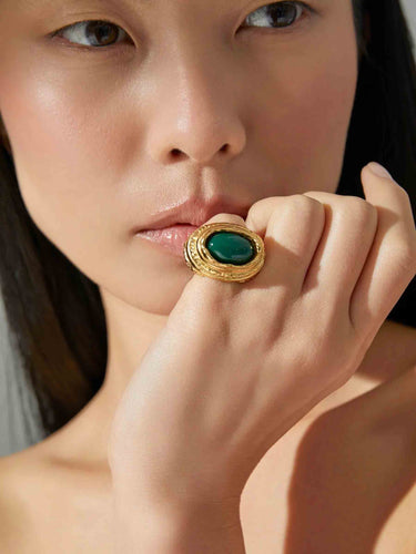 Paola Sighinolfi Mujer Barcelona Anillo Amanda color Verde Oscuro sku 850-002128 01 - Foto 2