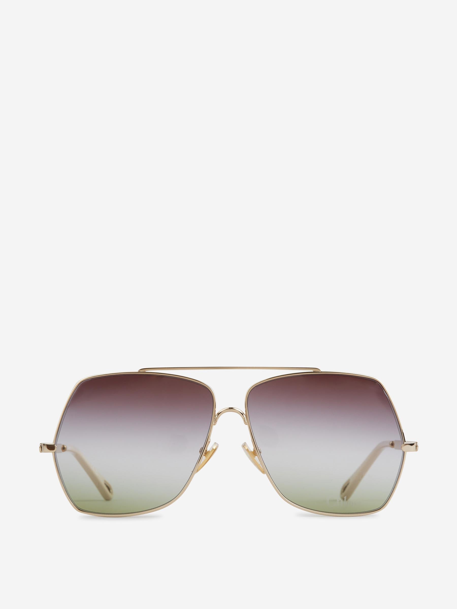 Chloé Mujer Barcelona Gafas de Sol Aviador color Dorado sku 860-001256 01 - Foto 1