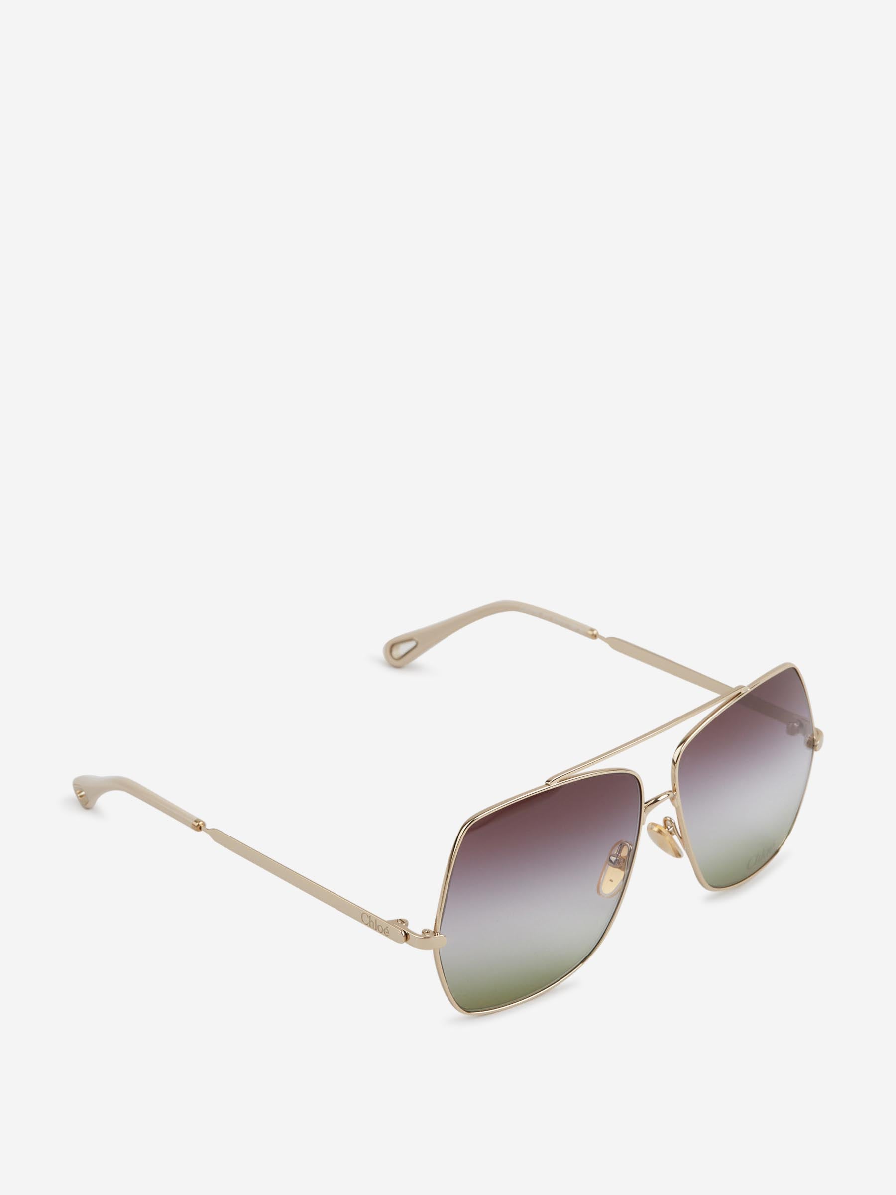 Chloé Mujer Barcelona Gafas de Sol Aviador color Dorado sku 860-001256 01 - Foto 2