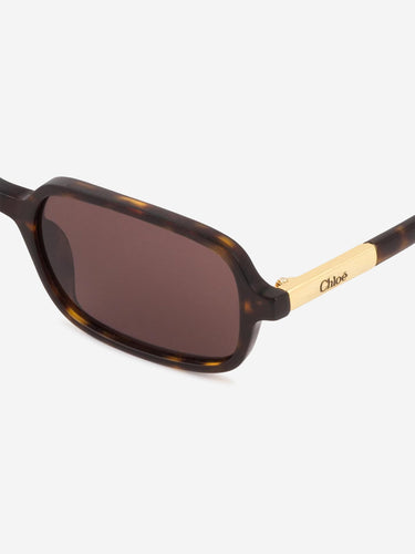 Chloé Mujer Barcelona Gafas de Sol Rectangulares color Carey sku 860-001338 02 - Foto 4