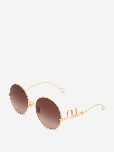 Chloé Mujer Barcelona Gafas de Sol Redondas color Dorado sku 860-001339 01 - Foto 2