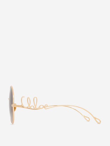 Chloé Mujer Barcelona Gafas de Sol Redondas color Dorado sku 860-001339 01 - Foto 3