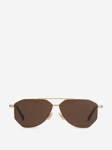 Bottega Veneta Mujer Barcelona Gafas de Sol Aviador color Dorado sku 860-001438 01 - Foto 1