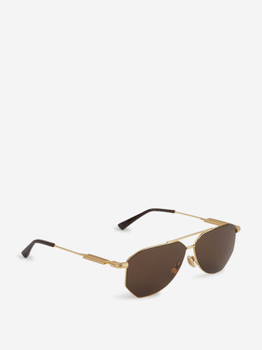 Bottega Veneta Mujer Barcelona Gafas de Sol Aviador color Dorado sku 860-001438 01 - Foto 2