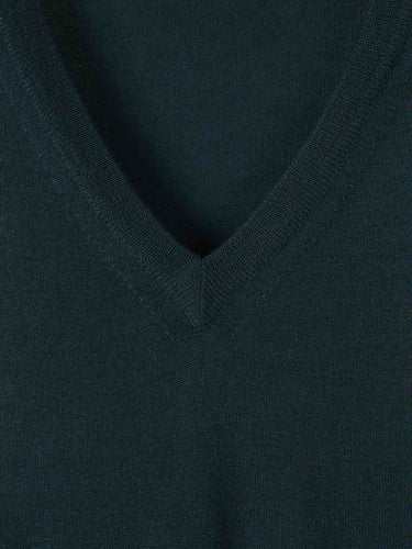 Santa Eulalia Hombre Barcelona Jersey Pico Cashmere color Verde Oscuro sku 542-002425 03 - Foto 3
