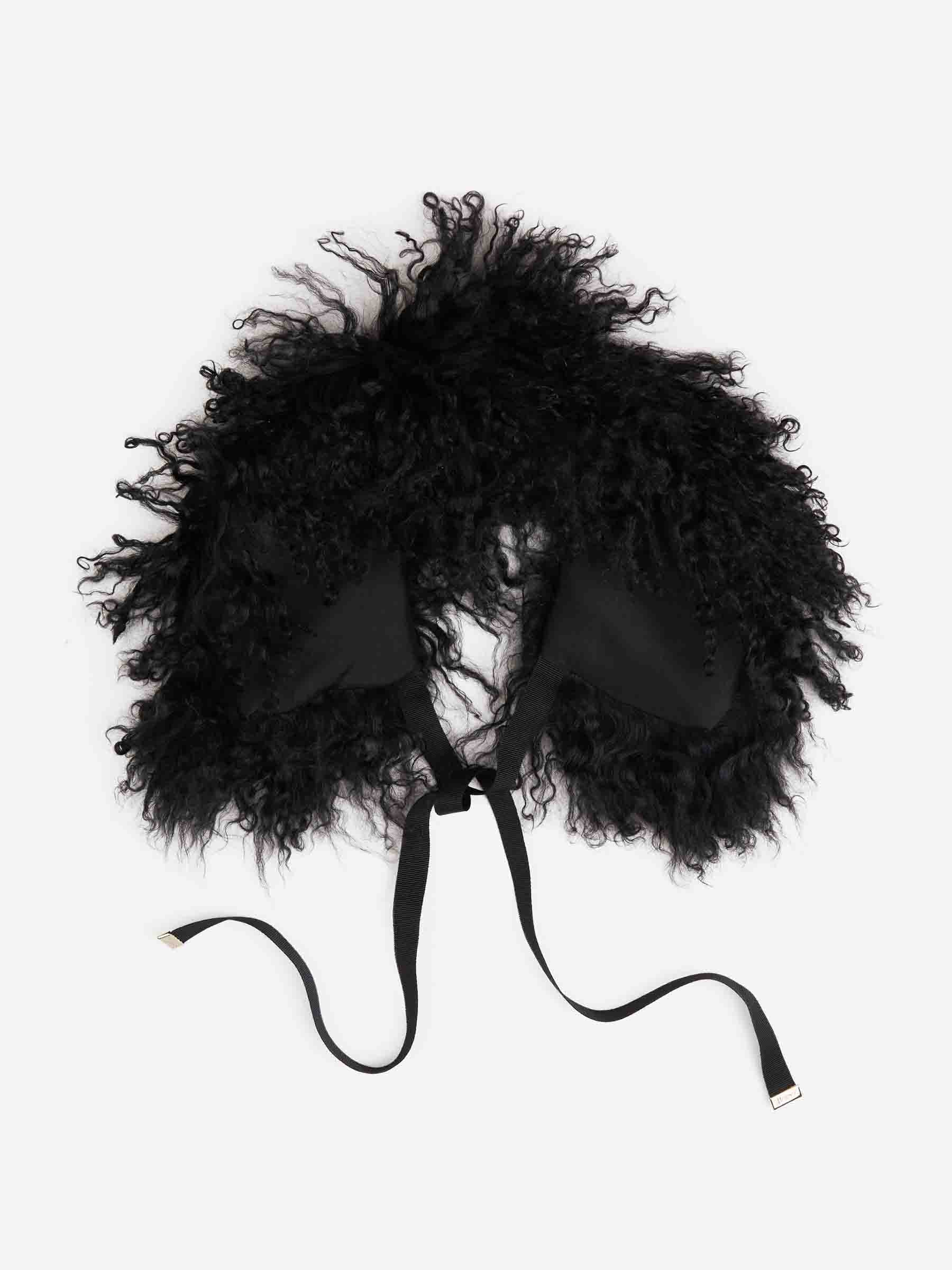 Herno Mujer Barcelona Cuello Pelo Mongolia color Negro sku 899-001992 02 - Foto 2