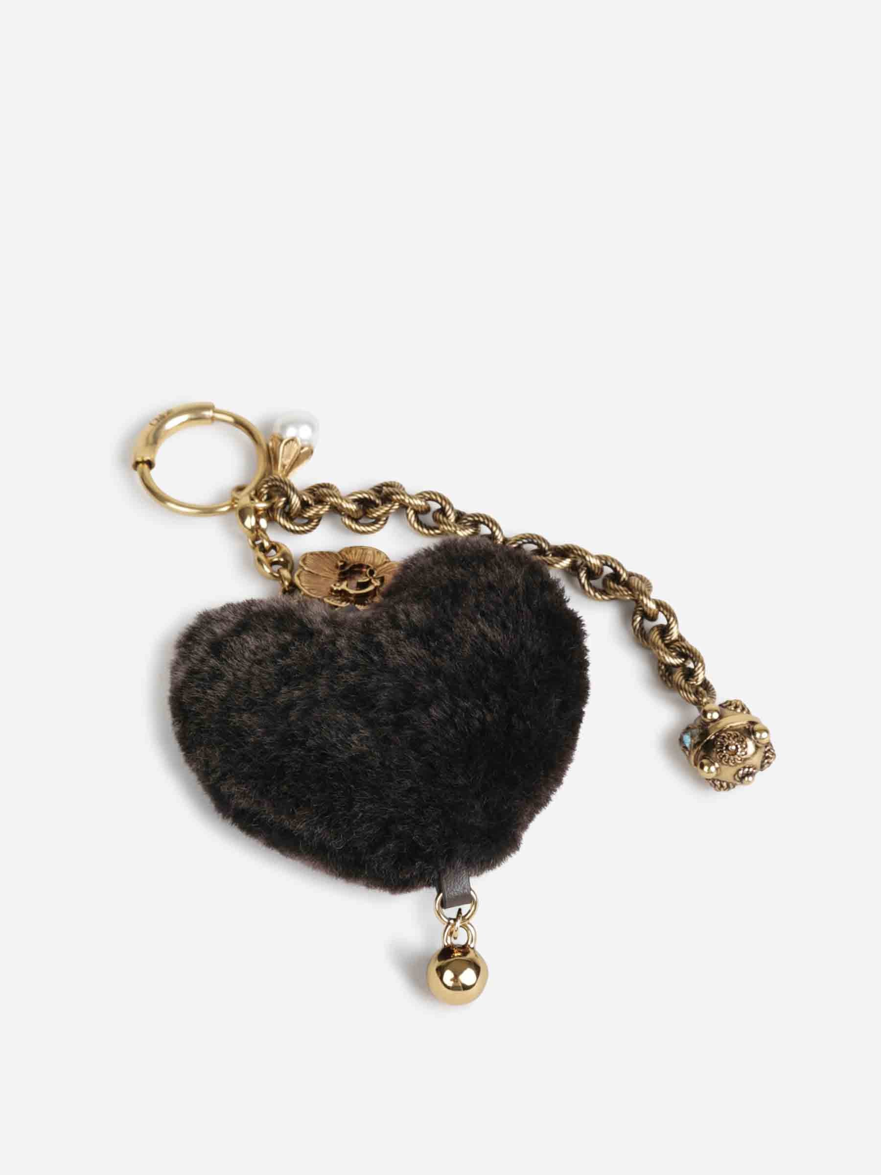 Chloé Mujer Barcelona Charm Symbols Heart Shearling color Marrón Oscuro sku 899-001997 01 - Foto 2