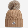 Moncler Mujer Barcelona Gorro de cachemira con pompón color Camel sku 899-002000 01 - Foto 1