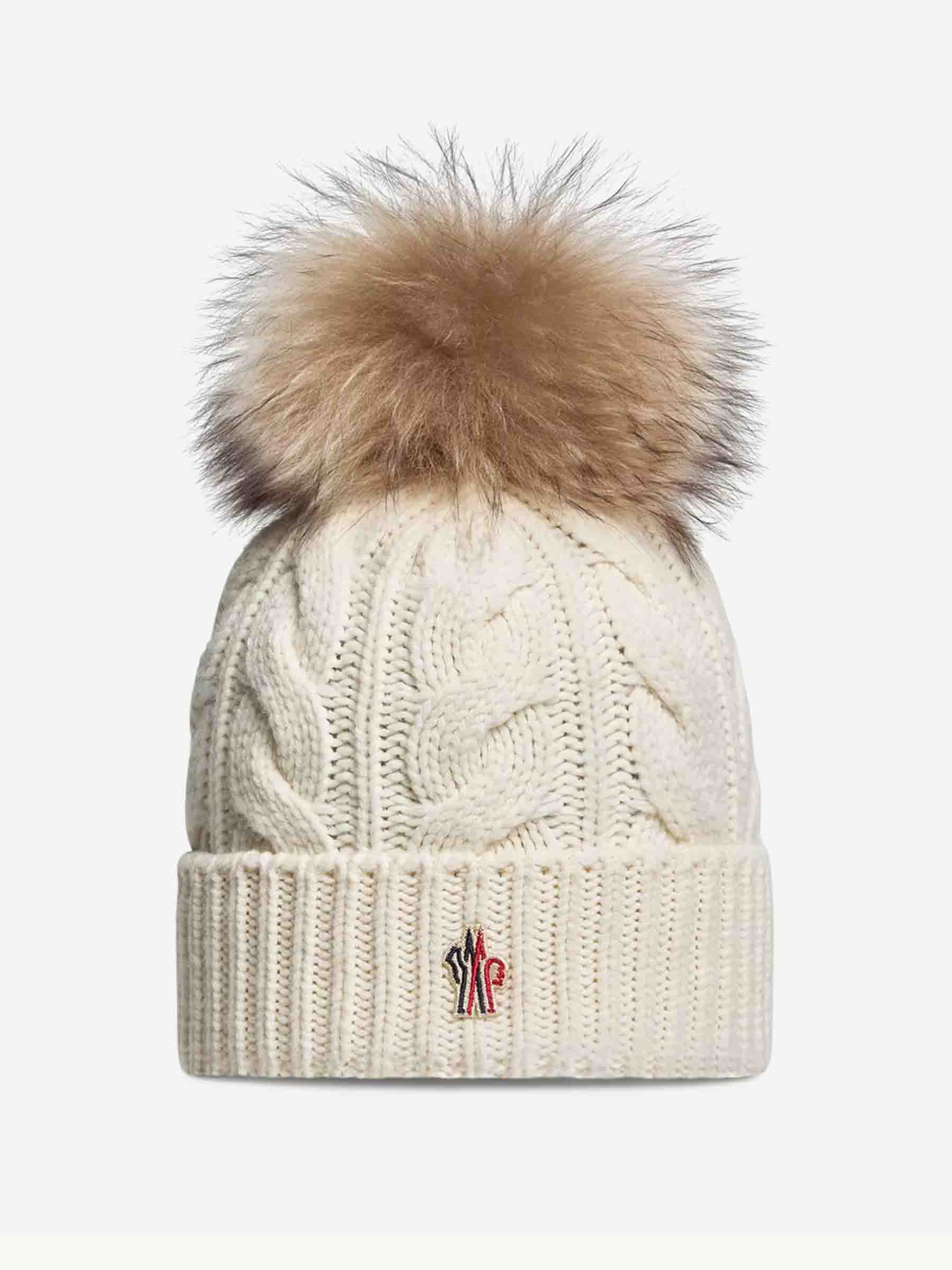 Moncler Grenoble Mujer Barcelona Gorro Cachemira Pompón color Blanco sku 899-002002 01 - Foto 1