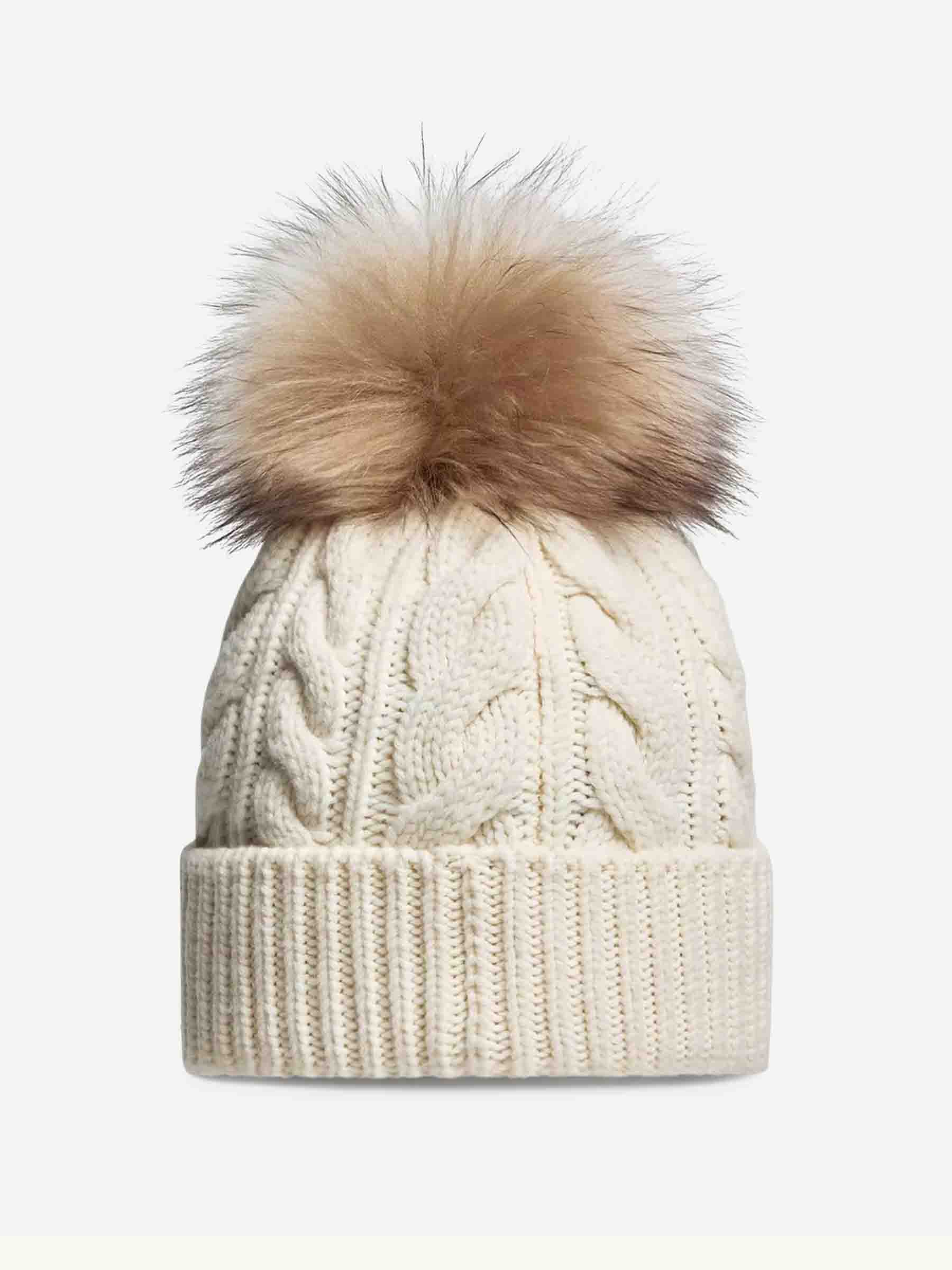 Moncler Grenoble Mujer Barcelona Gorro Cachemira Pompón color Blanco sku 899-002002 01 - Foto 2