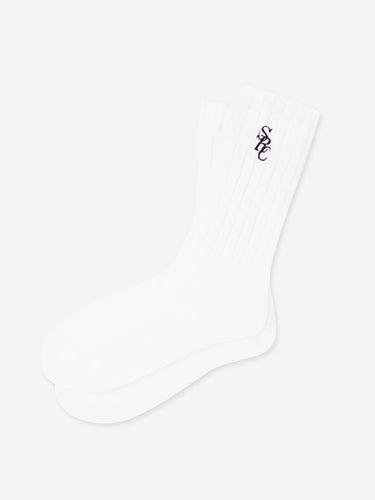 Sporty & Rich Mujer Barcelona Calcetines Logo Canalé color Blanco sku 899-002035 01 - Foto 2