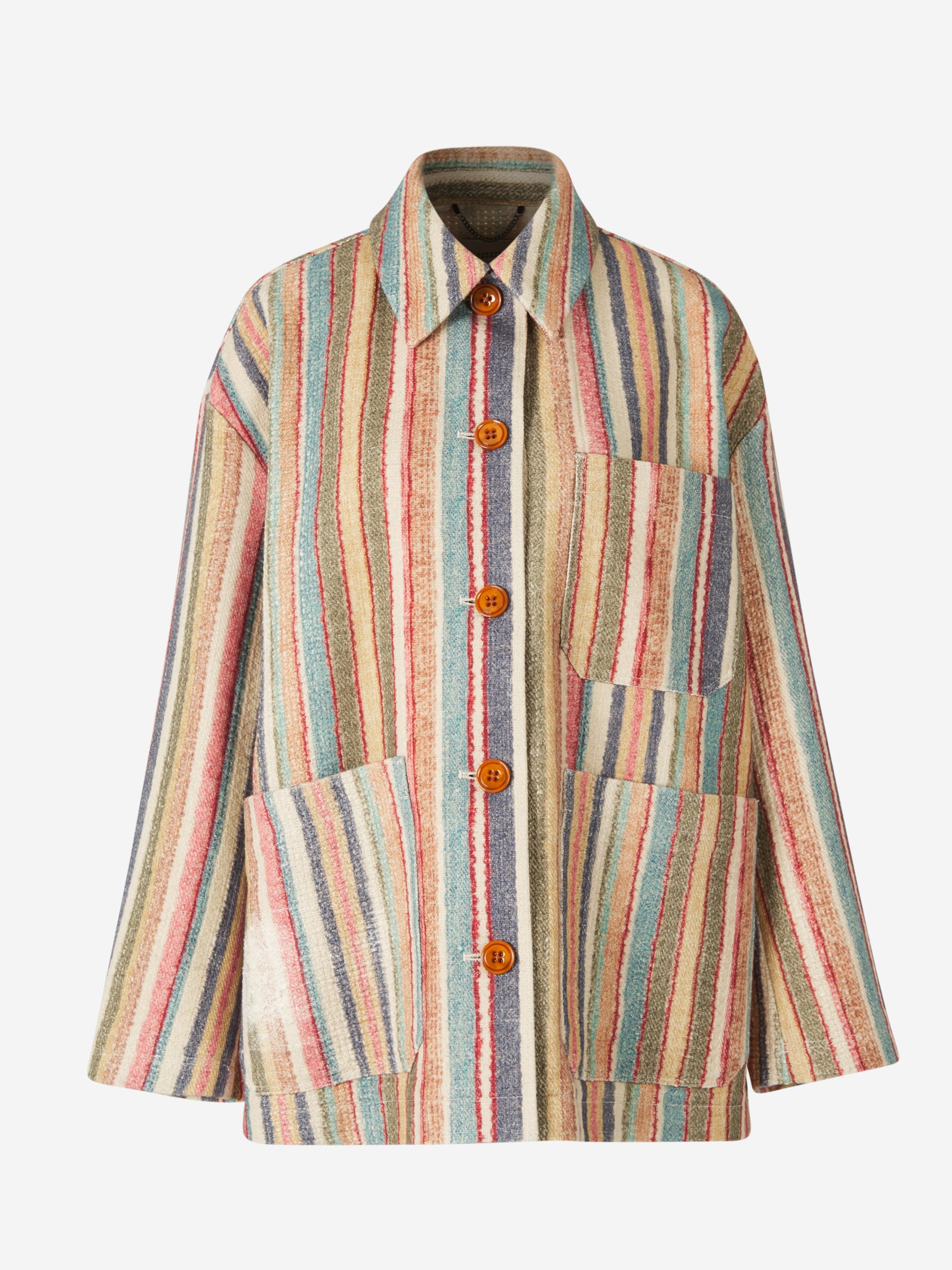 Colorful striped jacket store