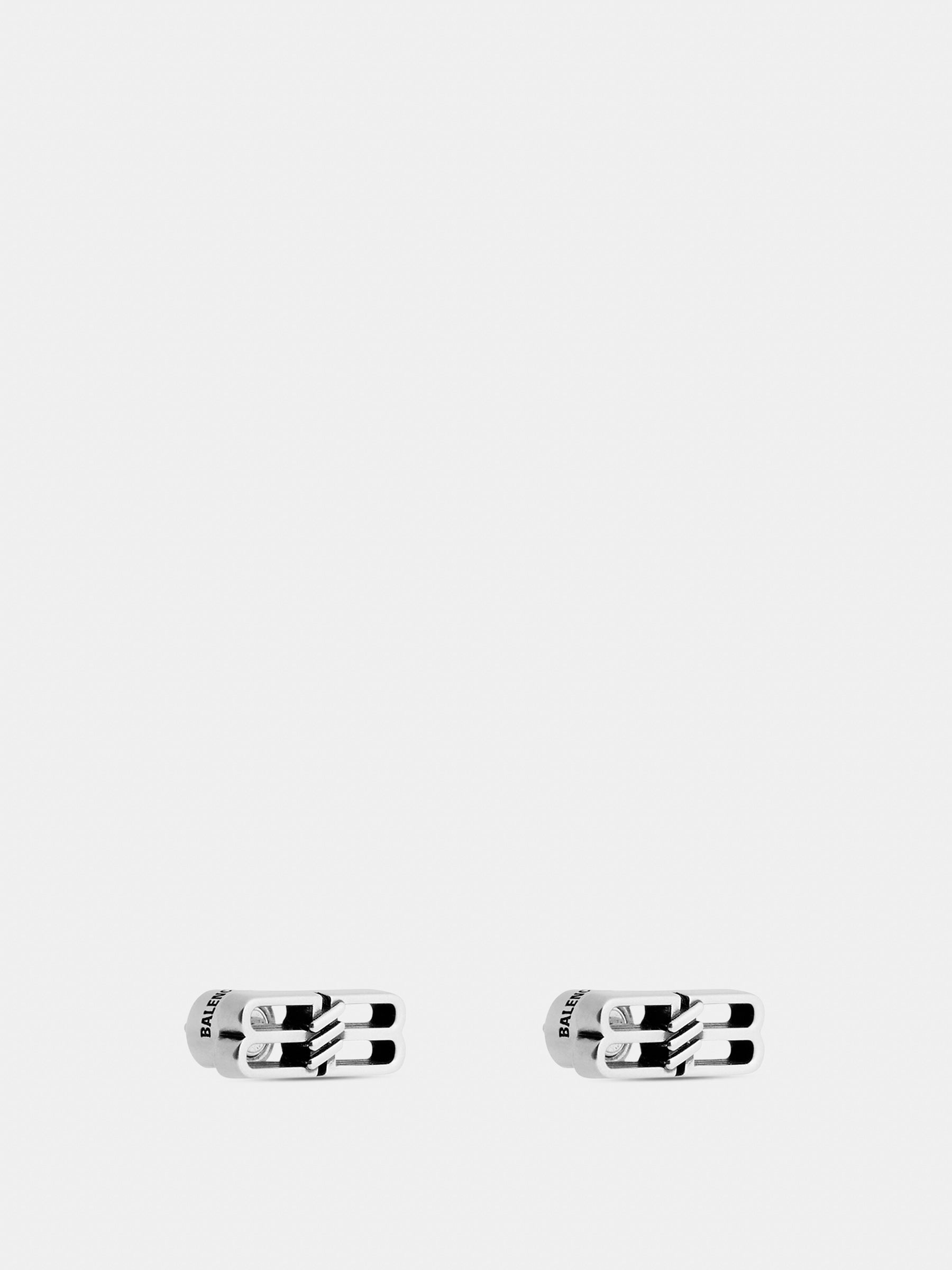 Balenciaga Pendientes BB Icon Plateado Antiguo color Plateado sku 682-000744 01 - Foto 2
