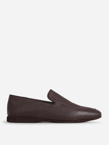 Santa Eulalia Hombre Barcelona Zapatillas Homewear Piel color Marrón Oscuro sku 612-000066 01 - Foto 1